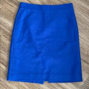J Crew cobalt blue pencil skirt